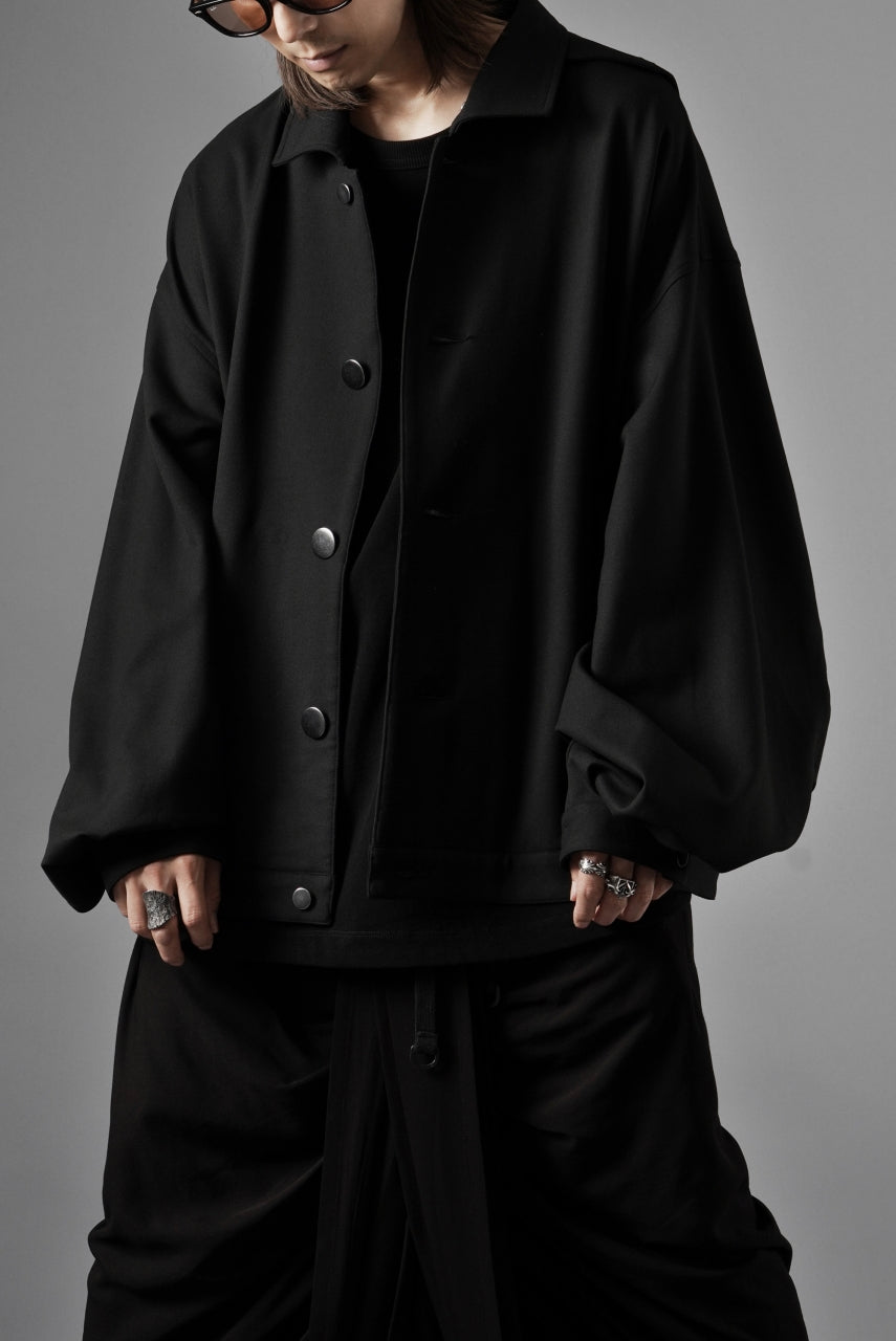 画像をギャラリービューアに読み込む, beauty : beast LAPEL COLLAR SHIRTS JACKET (BLACK)