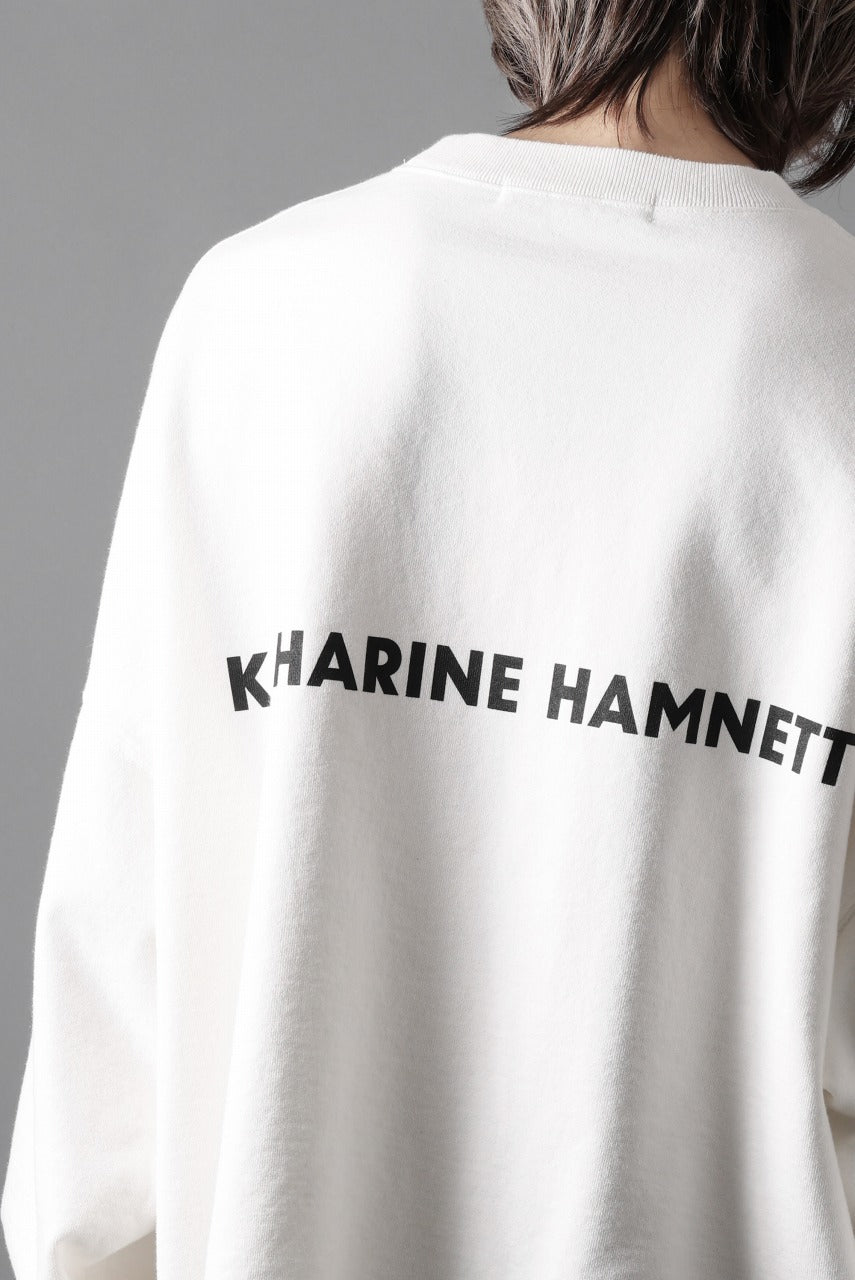 Load image into Gallery viewer, KATHARINE HAMNETT SWEAT PULLOVER / CHOOSE LIFE (WHITE)
