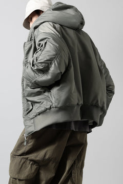 画像をギャラリービューアに読み込む, entire studios XB-70 BOMBER PADDED JACKET (SWAMP)