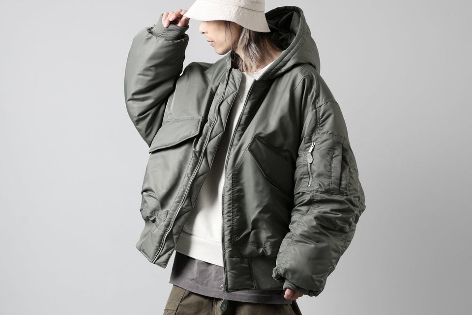 画像をギャラリービューアに読み込む, entire studios XB-70 BOMBER PADDED JACKET (SWAMP)