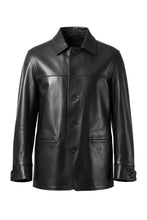 画像をギャラリービューアに読み込む, Y&#39;s for men x MASSES LEATHER CAR COAT / MA HORSE LEATHER (BLACK)