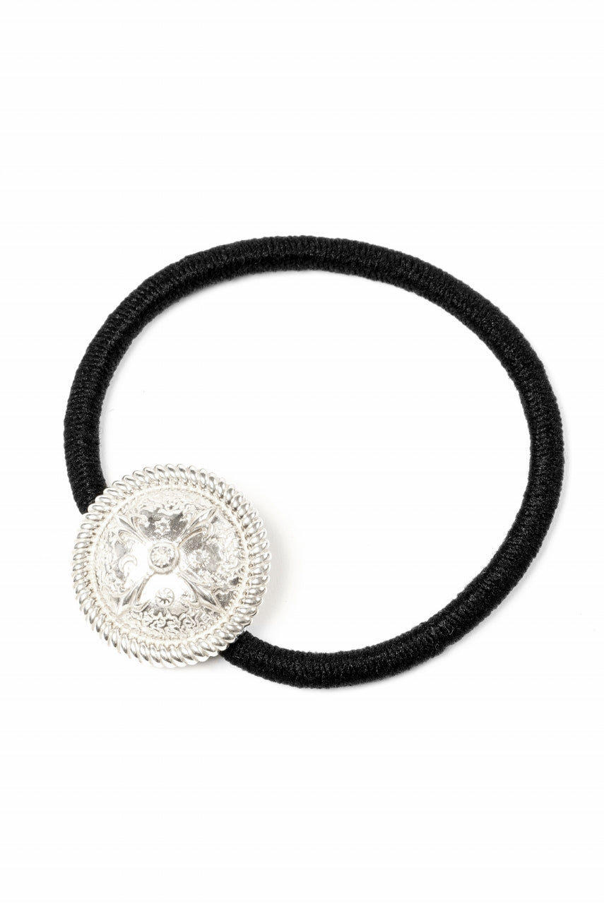 Load image into Gallery viewer, BACKLASH THE LINE CONCHO SILVER 925 HAIR TIES BRACELET (SILVER)