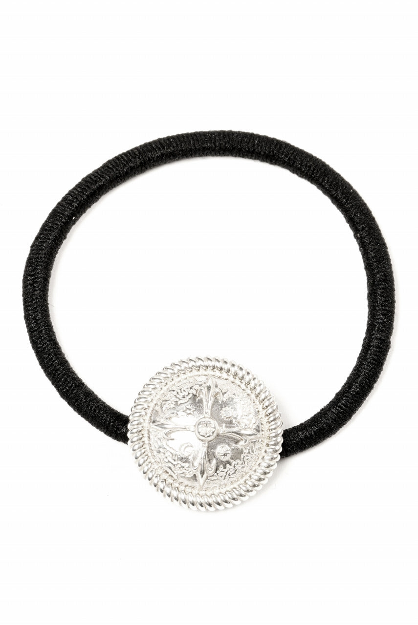 BACKLASH THE LINE CONCHO SILVER 925 HAIR TIES BRACELET (SILVER)