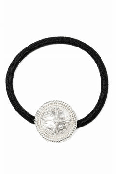 Load image into Gallery viewer, BACKLASH THE LINE CONCHO SILVER 925 HAIR TIES BRACELET (SILVER)