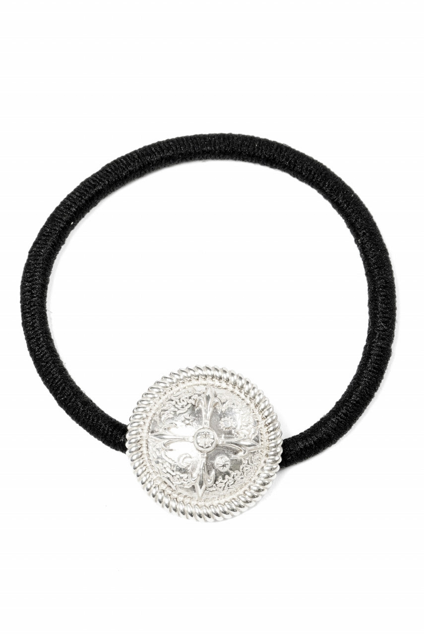 Load image into Gallery viewer, BACKLASH THE LINE CONCHO SILVER 925 HAIR TIES BRACELET (SILVER)