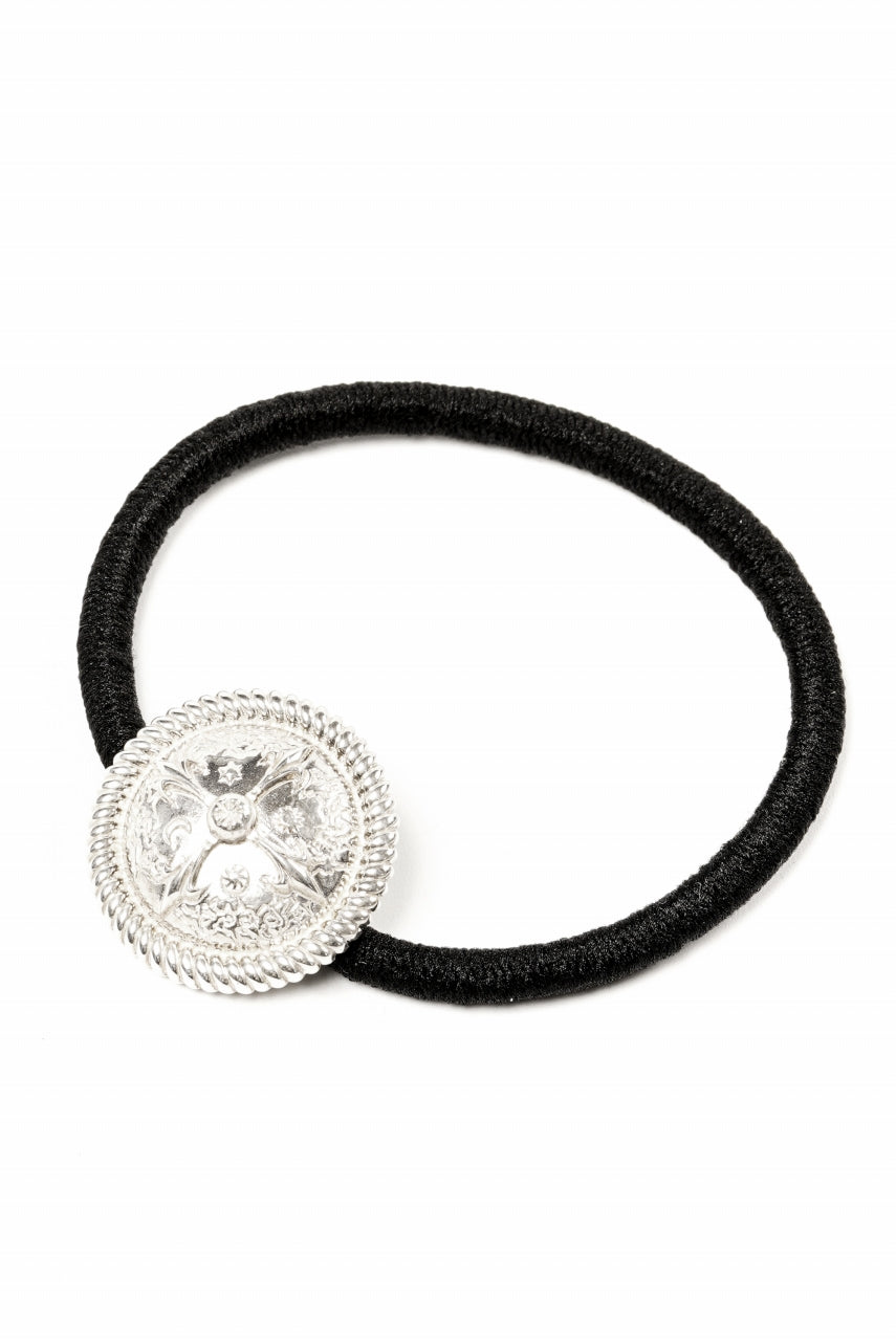 Load image into Gallery viewer, BACKLASH THE LINE CONCHO SILVER 925 HAIR TIES BRACELET (SILVER)