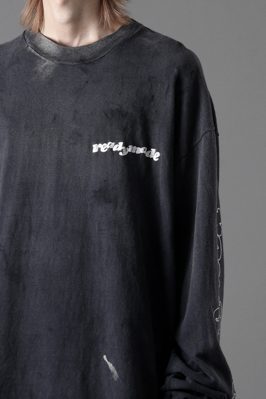 READYMADE L/S T-SHIRT DESTRUCTION (BLACK)