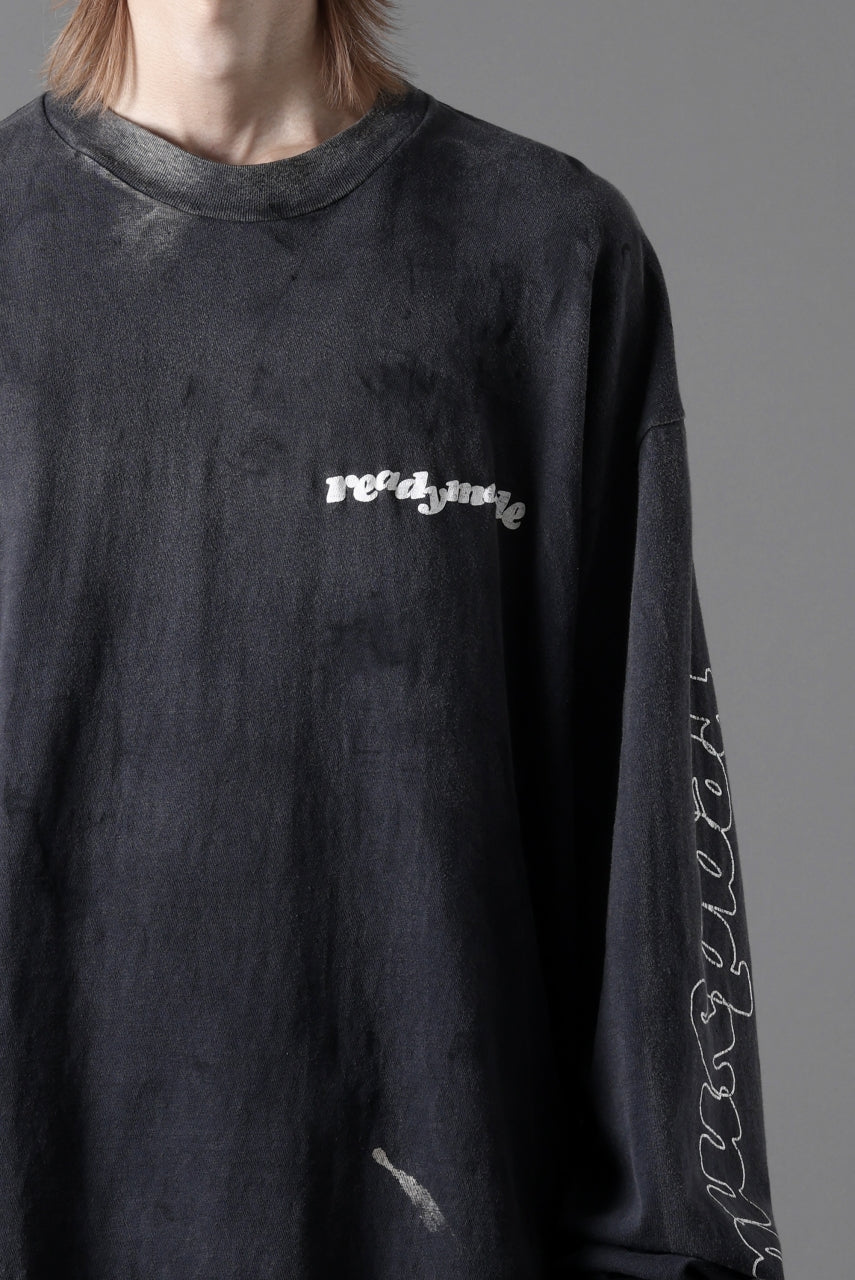 READYMADE L/S T-SHIRT DESTRUCTION (BLACK)