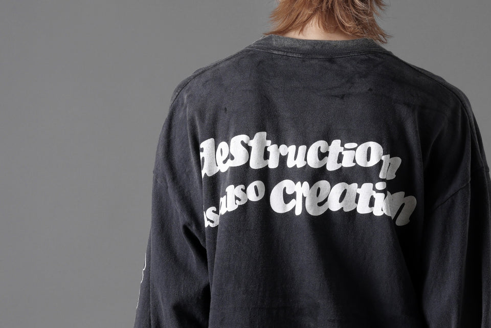 画像をギャラリービューアに読み込む, READYMADE L/S T-SHIRT DESTRUCTION (BLACK)