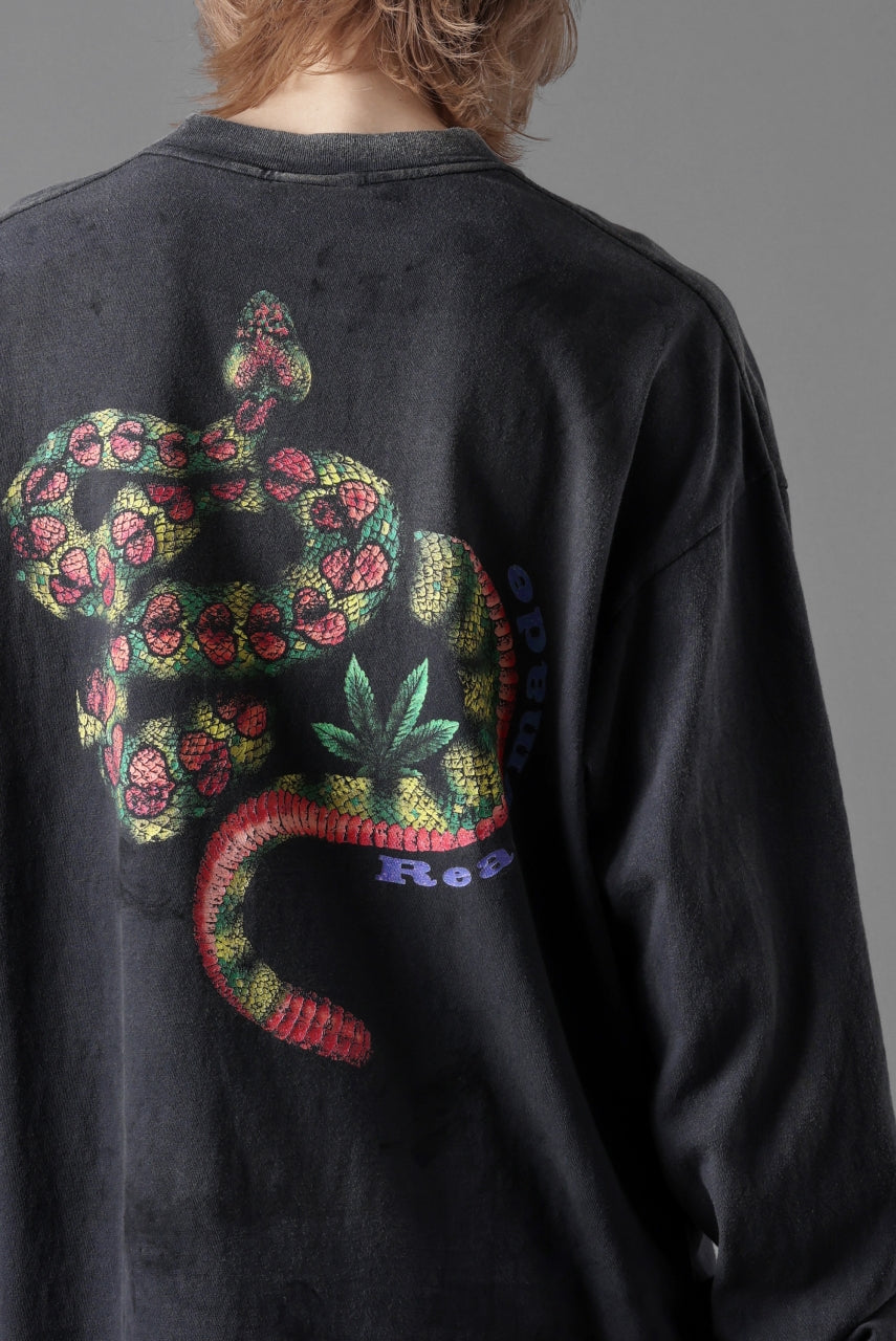 READYMADE L/S T-SHIRT SNAKE (BLACK)