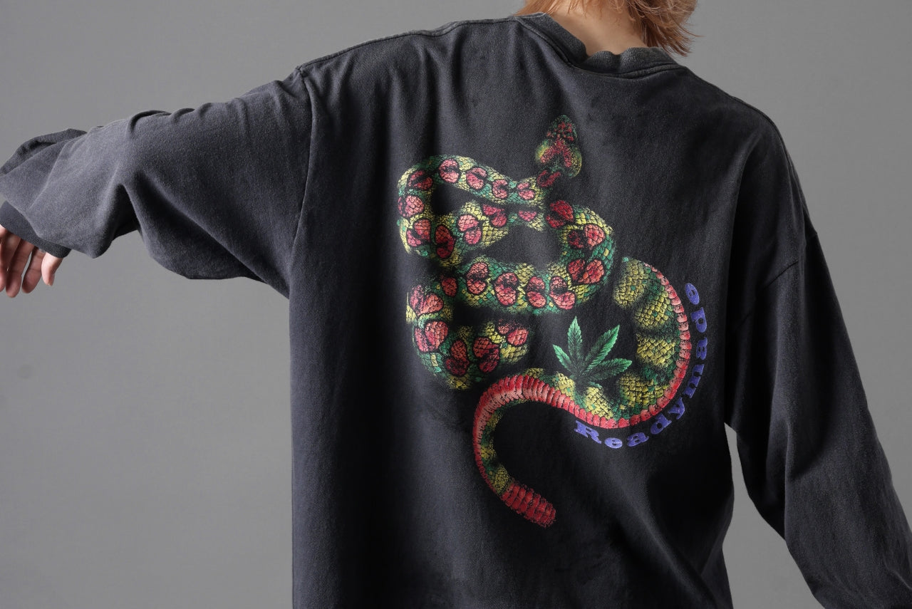 READYMADE L/S T-SHIRT SNAKE (BLACK)