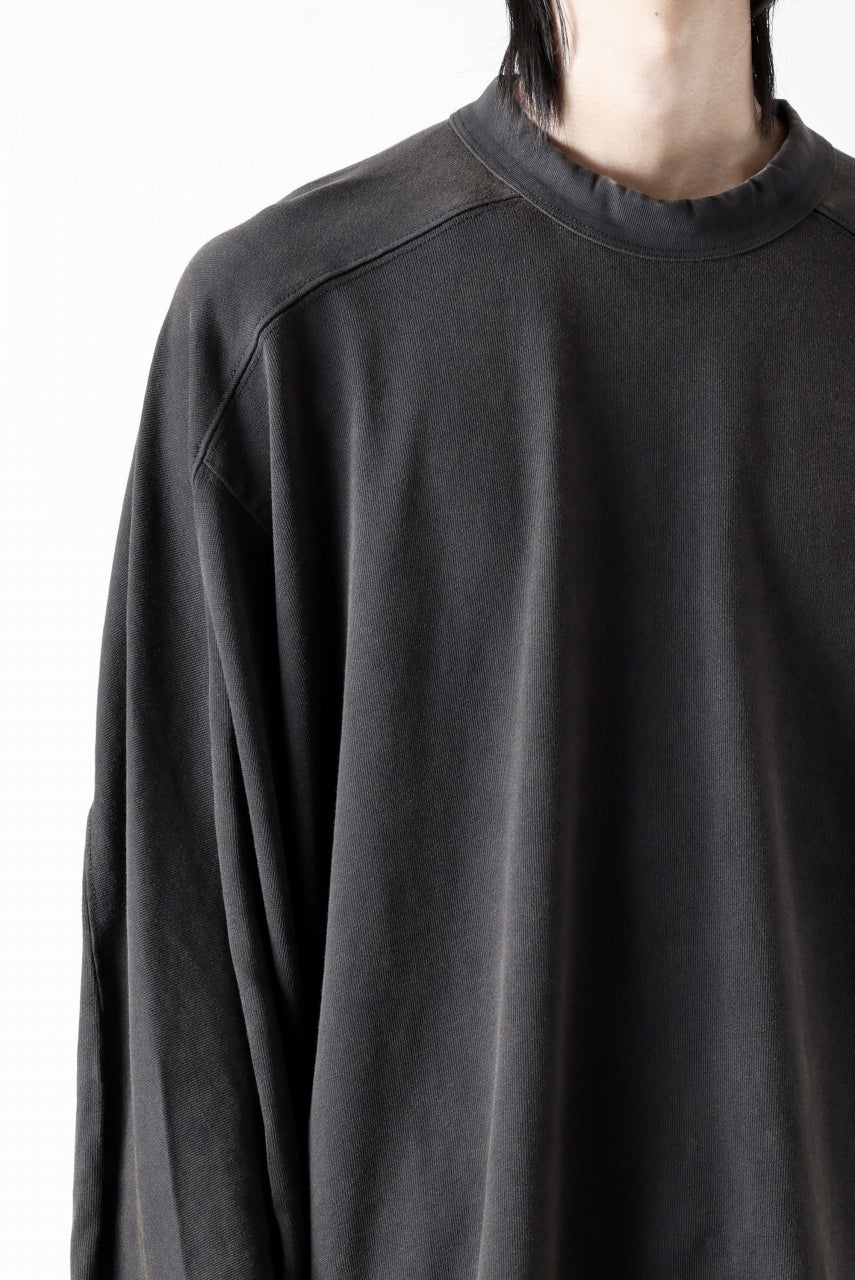 entire studios HEAVY LONG SLEEVE TEE (WASHED BLACK)