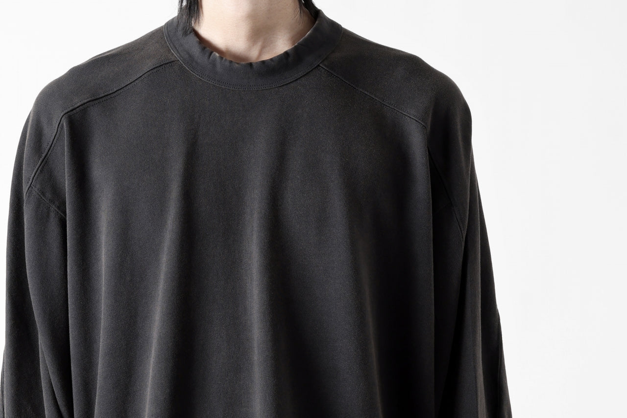 entire studios HEAVY LONG SLEEVE TEE (WASHED BLACK)