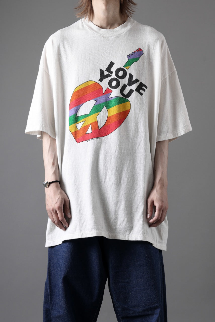 画像をギャラリービューアに読み込む, READYMADE S/S LOVE YOU T-SHIRT (WHITE)