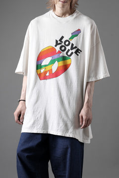 画像をギャラリービューアに読み込む, READYMADE S/S LOVE YOU T-SHIRT (WHITE)