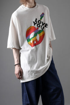 画像をギャラリービューアに読み込む, READYMADE S/S LOVE YOU T-SHIRT (WHITE)