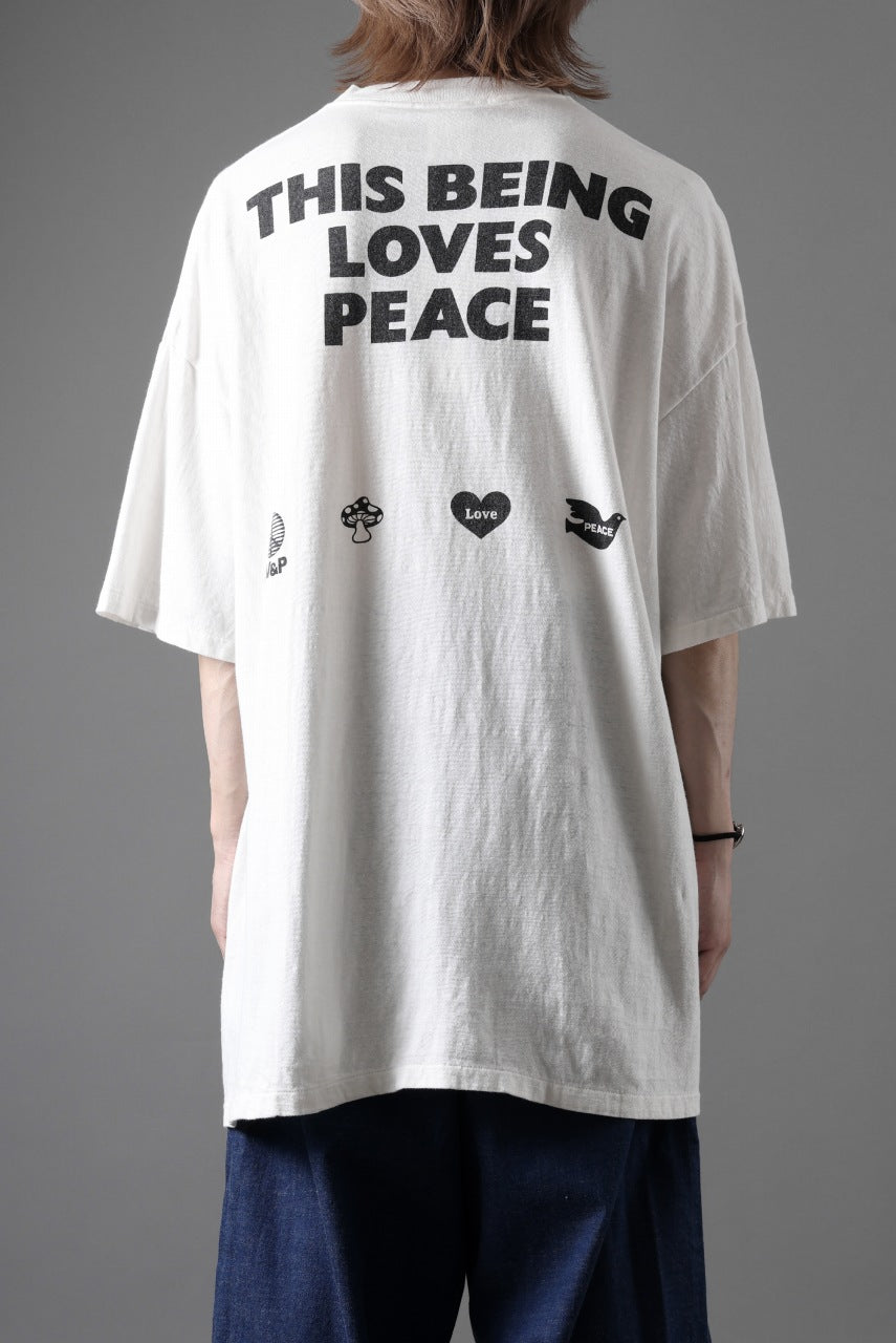 画像をギャラリービューアに読み込む, READYMADE S/S LOVE YOU T-SHIRT (WHITE)