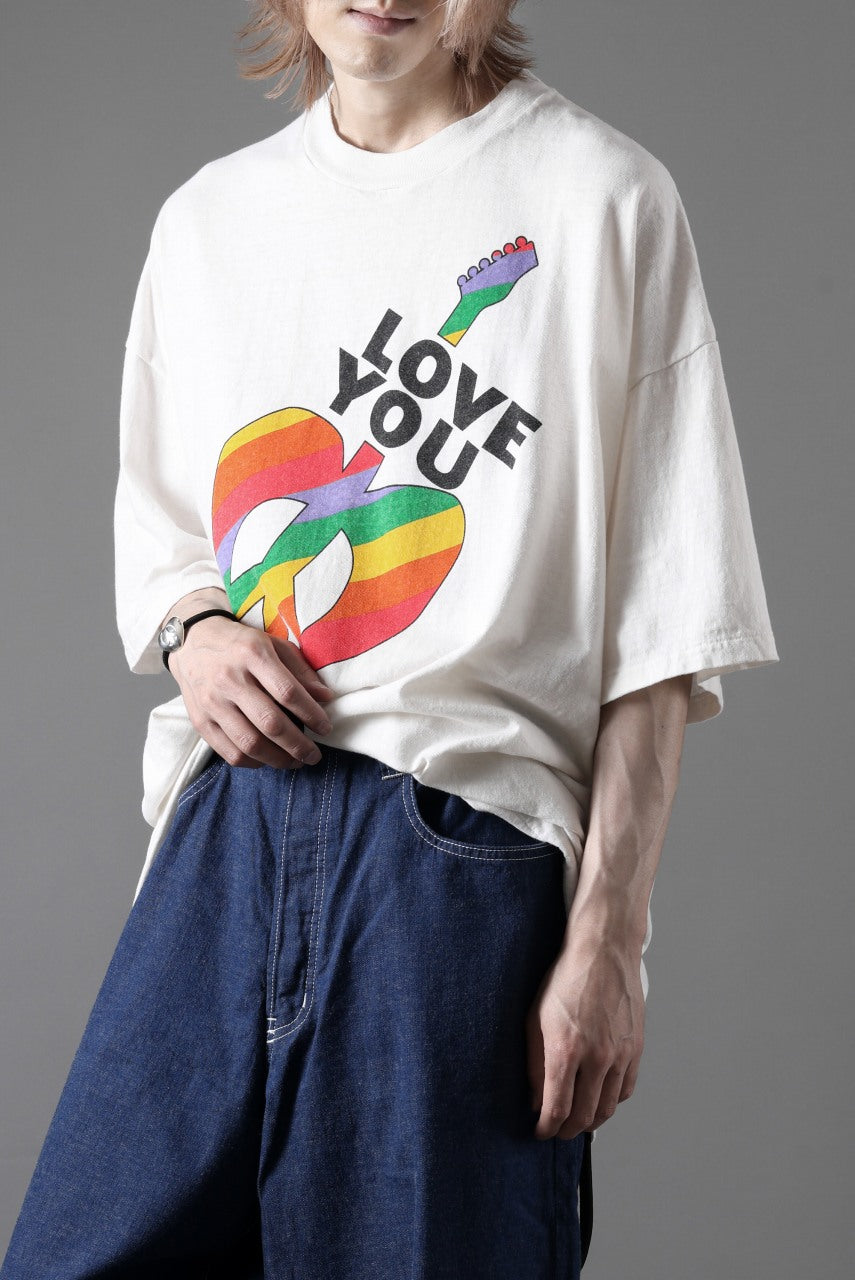 画像をギャラリービューアに読み込む, READYMADE S/S LOVE YOU T-SHIRT (WHITE)