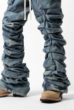 画像をギャラリービューアに読み込む, A.F ARTEFACT MONSTER TUCK VOLUME BAGGY PANTS / FADED AGEING DENIM (BLUE)