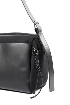 画像をギャラリービューアに読み込む, (FEL32262B0004) F/CE. TECH LEATHER SHOULDER DUFFLE BAG (BLACK)