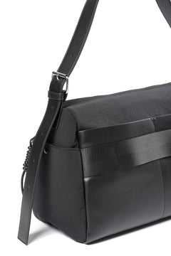 画像をギャラリービューアに読み込む, (FEL32262B0004) F/CE. TECH LEATHER SHOULDER DUFFLE BAG (BLACK)