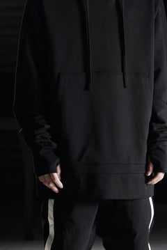 画像をギャラリービューアに読み込む, thom/krom SWEAT HOODIE PARKA / ORGANIC FRENCH TERRY (BLACK)