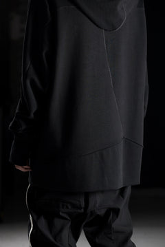 画像をギャラリービューアに読み込む, thom/krom SWEAT HOODIE PARKA / ORGANIC FRENCH TERRY (BLACK)