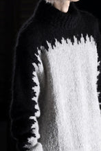 Load image into Gallery viewer, thom/krom MOCK NECK KNIT PULLOVER / ALPACA WOOL (BLACK x GREY)