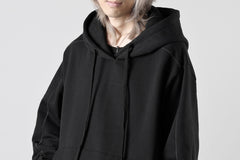 画像をギャラリービューアに読み込む, thom/krom SWEAT HOODIE PARKA / ORGANIC FRENCH TERRY (BLACK)