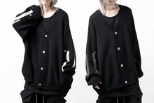 画像をギャラリービューアに読み込む, A.F ARTEFACT GEO PATTERN COTTON KNIT CARDIGAN /  (BLACK x BROWN)