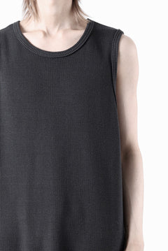 画像をギャラリービューアに読み込む, A.F ARTEFACT LONG LENGTH SLEEVELESS TOP / RIB KNIT JERSEY (D.GREY)