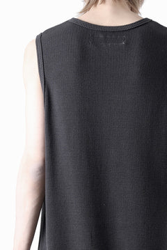 画像をギャラリービューアに読み込む, A.F ARTEFACT LONG LENGTH SLEEVELESS TOP / RIB KNIT JERSEY (D.GREY)