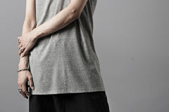 画像をギャラリービューアに読み込む, N/07 MINIMAL TANK TOP / MVS SPIRAL TELECO (HEATHER)