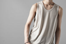 画像をギャラリービューアに読み込む, N/07 MINIMAL TANK TOP / MVS SPIRAL TELECO (GREIGE)