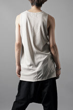 画像をギャラリービューアに読み込む, N/07 MINIMAL TANK TOP / MVS SPIRAL TELECO (GREIGE)