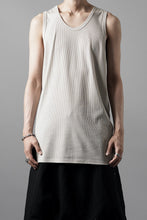 画像をギャラリービューアに読み込む, N/07 MINIMAL TANK TOP / MVS SPIRAL TELECO (GREIGE)
