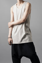 画像をギャラリービューアに読み込む, N/07 MINIMAL TANK TOP / MVS SPIRAL TELECO (GREIGE)
