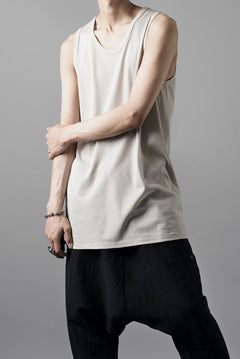 画像をギャラリービューアに読み込む, N/07 MINIMAL TANK TOP / MVS SPIRAL TELECO (GREIGE)