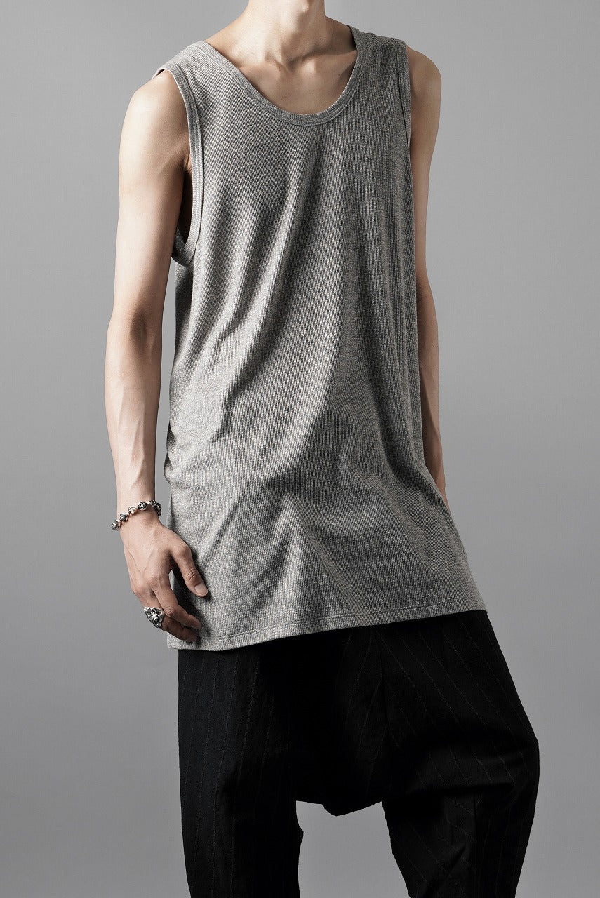 画像をギャラリービューアに読み込む, N/07 MINIMAL TANK TOP / MVS SPIRAL TELECO (HEATHER)