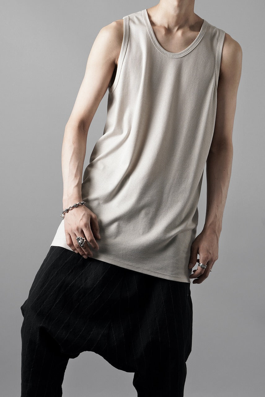 N/07 MINIMAL TANK TOP / MVS SPIRAL TELECO (GREIGE)