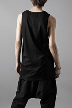 画像をギャラリービューアに読み込む, N/07 MINIMAL TANK TOP / MVS SPIRAL TELECO (BLACK)