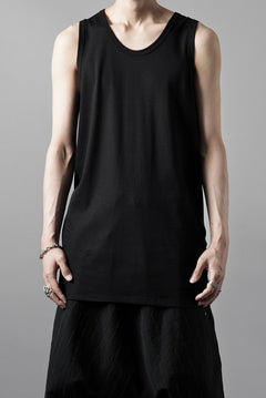 画像をギャラリービューアに読み込む, N/07 MINIMAL TANK TOP / MVS SPIRAL TELECO (BLACK)