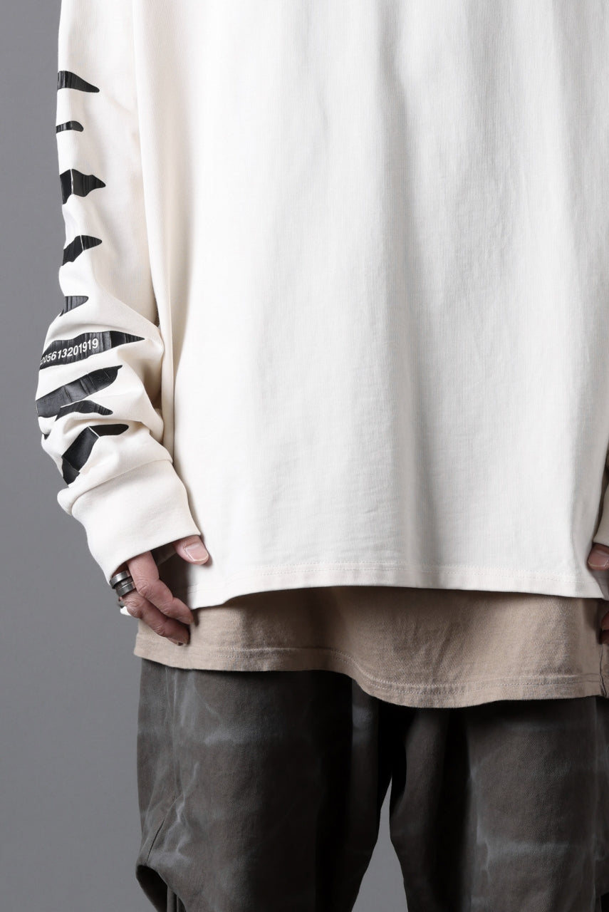 画像をギャラリービューアに読み込む, A.F ARTEFACT HEAVY WEIGHT C/JERSEY LS TOPS / PRINT TYPE-B (IVORY)