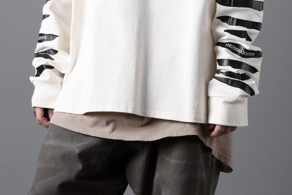 画像をギャラリービューアに読み込む, A.F ARTEFACT HEAVY WEIGHT C/JERSEY LS TOPS / PRINT TYPE-B (IVORY)