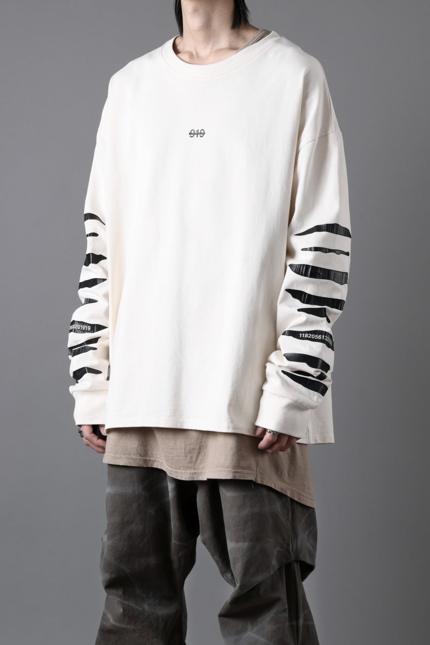 画像をギャラリービューアに読み込む, A.F ARTEFACT HEAVY WEIGHT C/JERSEY LS TOPS / PRINT TYPE-B (IVORY)
