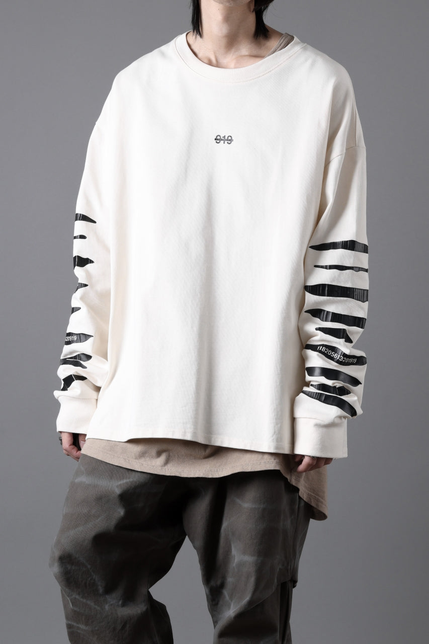 画像をギャラリービューアに読み込む, A.F ARTEFACT HEAVY WEIGHT C/JERSEY LS TOPS / PRINT TYPE-B (IVORY)