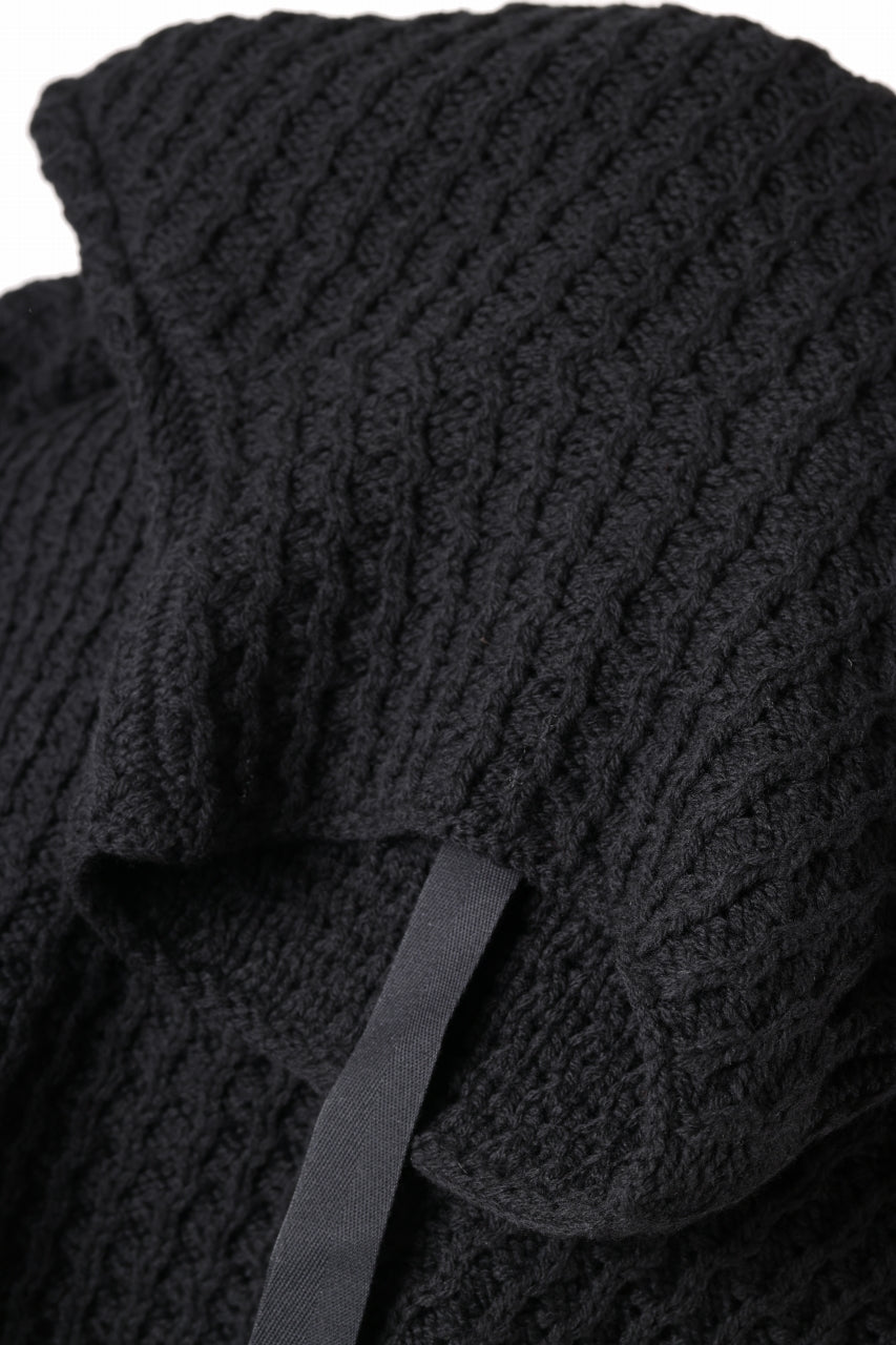 forme d'expression Chunky Ribbed Knit Sweater (Black)