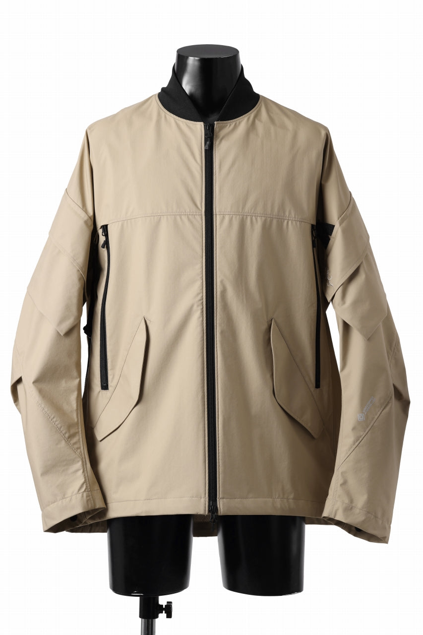 D-VEC x ALMOSTBLACK MA-1 BLOUSON / WINDSTOPPER BY GORE-TEX LABS 3L S.R.G. (BEIGE)