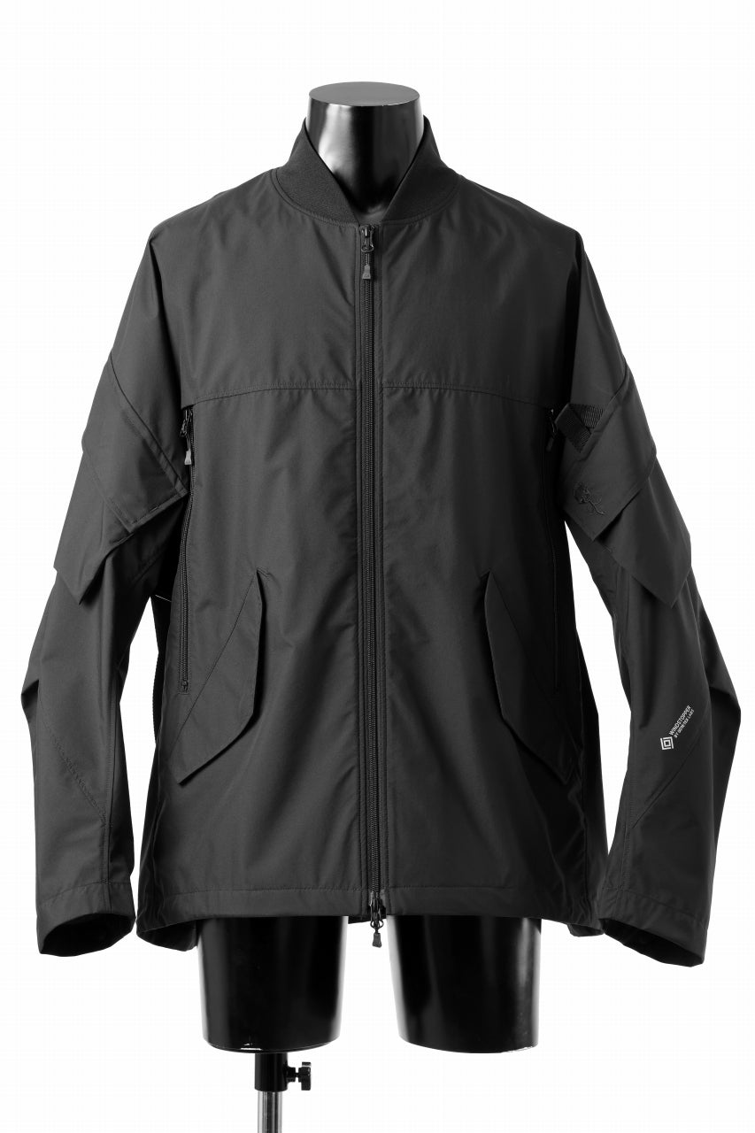 D-VEC x ALMOSTBLACK MA-1 BLOUSON / WINDSTOPPER BY GORE-TEX LABS 3L S.R.G. (BLACK)