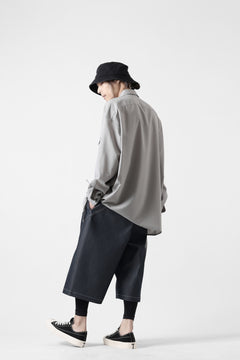 Load image into Gallery viewer, D-VEC TECH DENIM WIDE CROPPED TROUSERS / STRETCH TWILL (INDIGO)